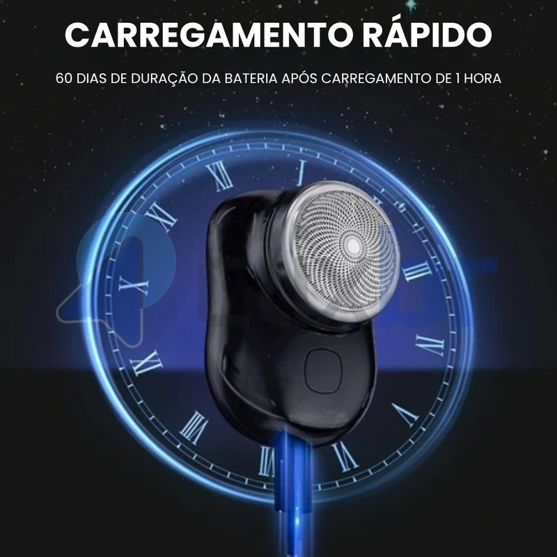 FlashTrim – Mini Barbeador Portátil Elétrico Recarregável